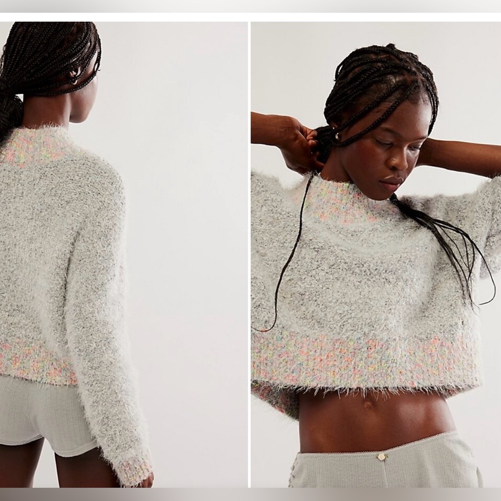 NEW!! NWT!!🛍️🎀FREE PEOPLE STARDUST PULLOVER SWEATER - S🎀🧣🧣💃💃